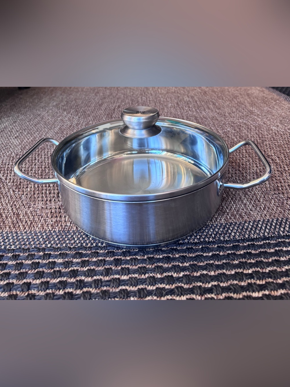 Zwilling 18/10 Double Handled Stainless Saute Pan with Glass Lid